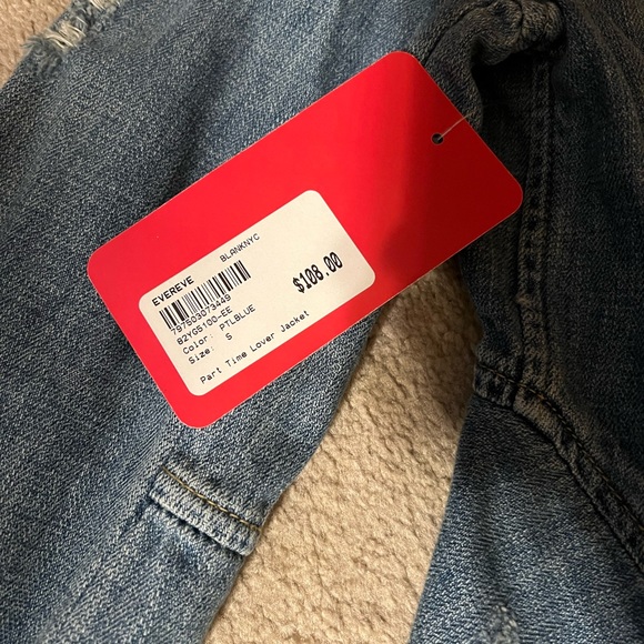 Blank NYC Part Time Lover Denim Jacket - Size Small NWT - Picture 5 of 5